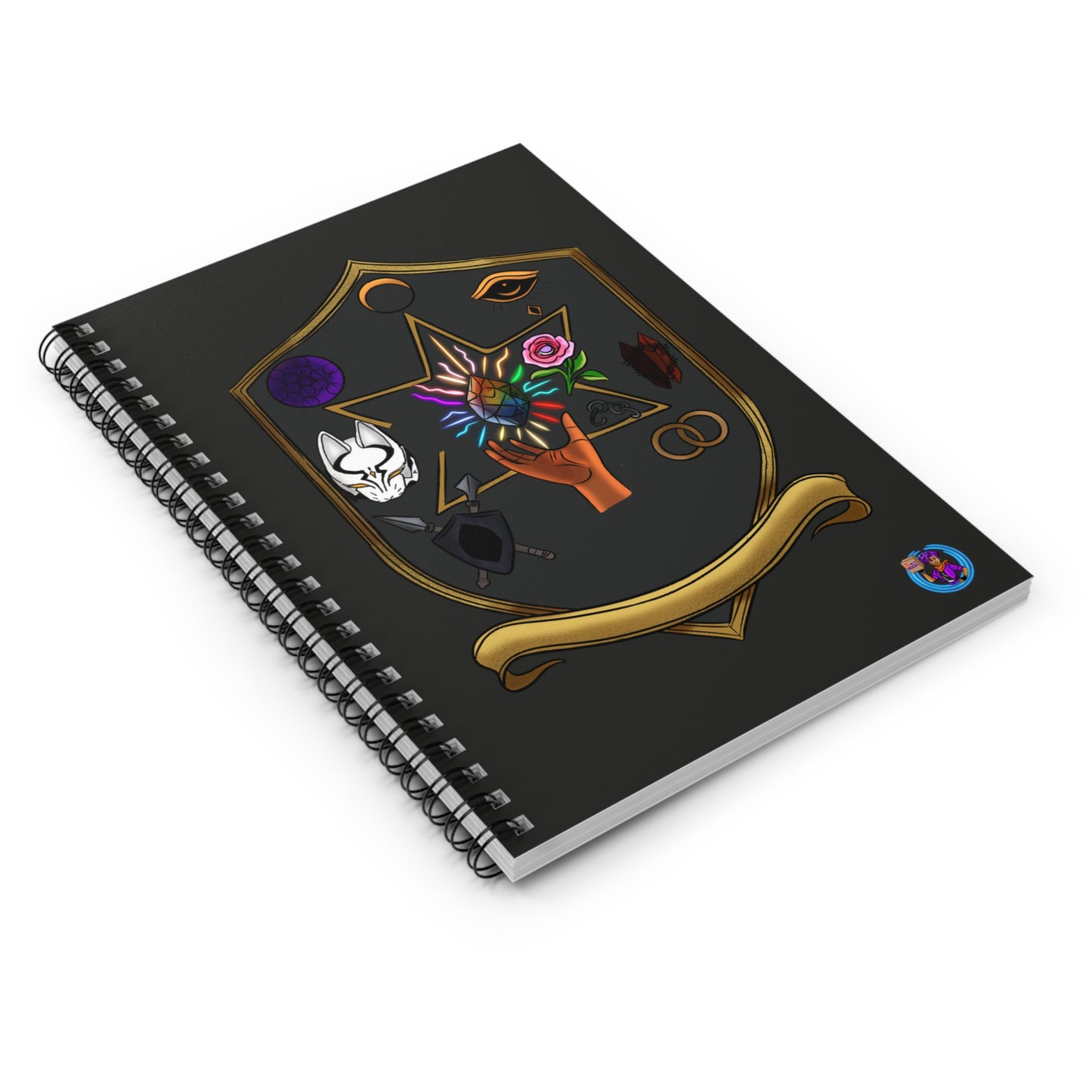 Illustrious 7  Spiral Notebook - Ruled Line for Creative Souls