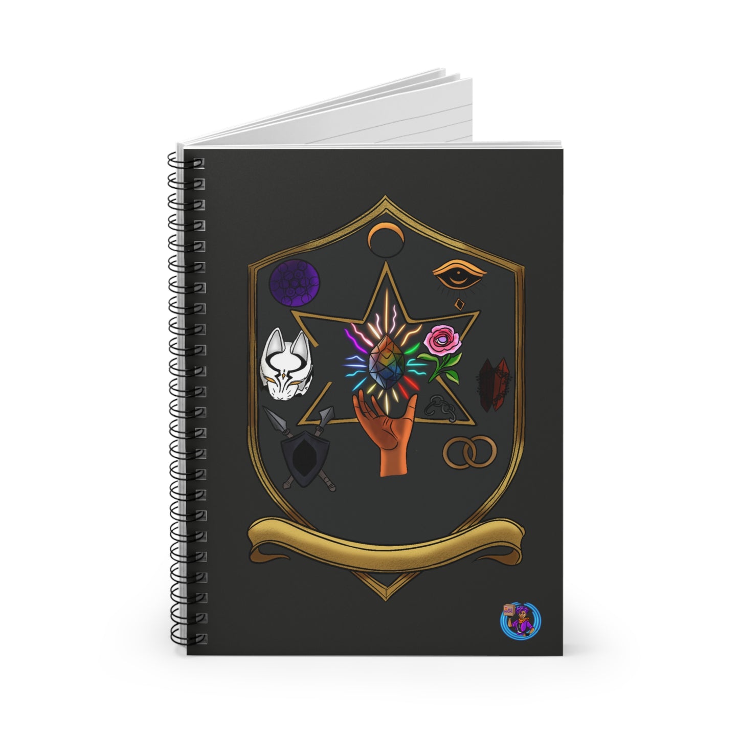 Illustrious 7  Spiral Notebook - Ruled Line for Creative Souls