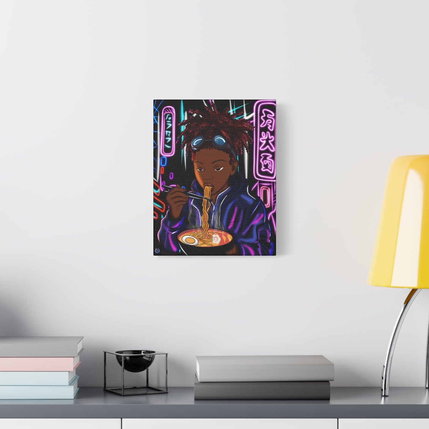 Lofi Ramen Matte Canvas, Stretched,