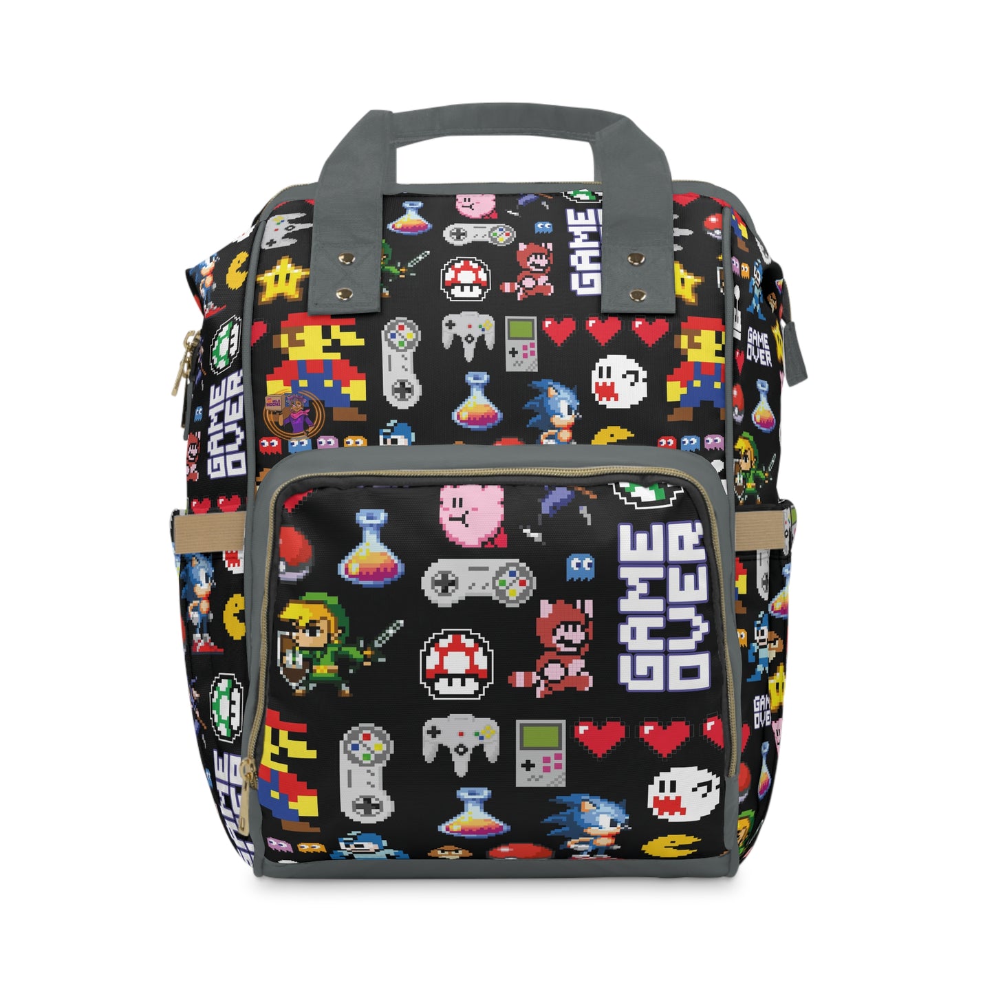 Retro Gamer Multifunctional Diaper Backpack