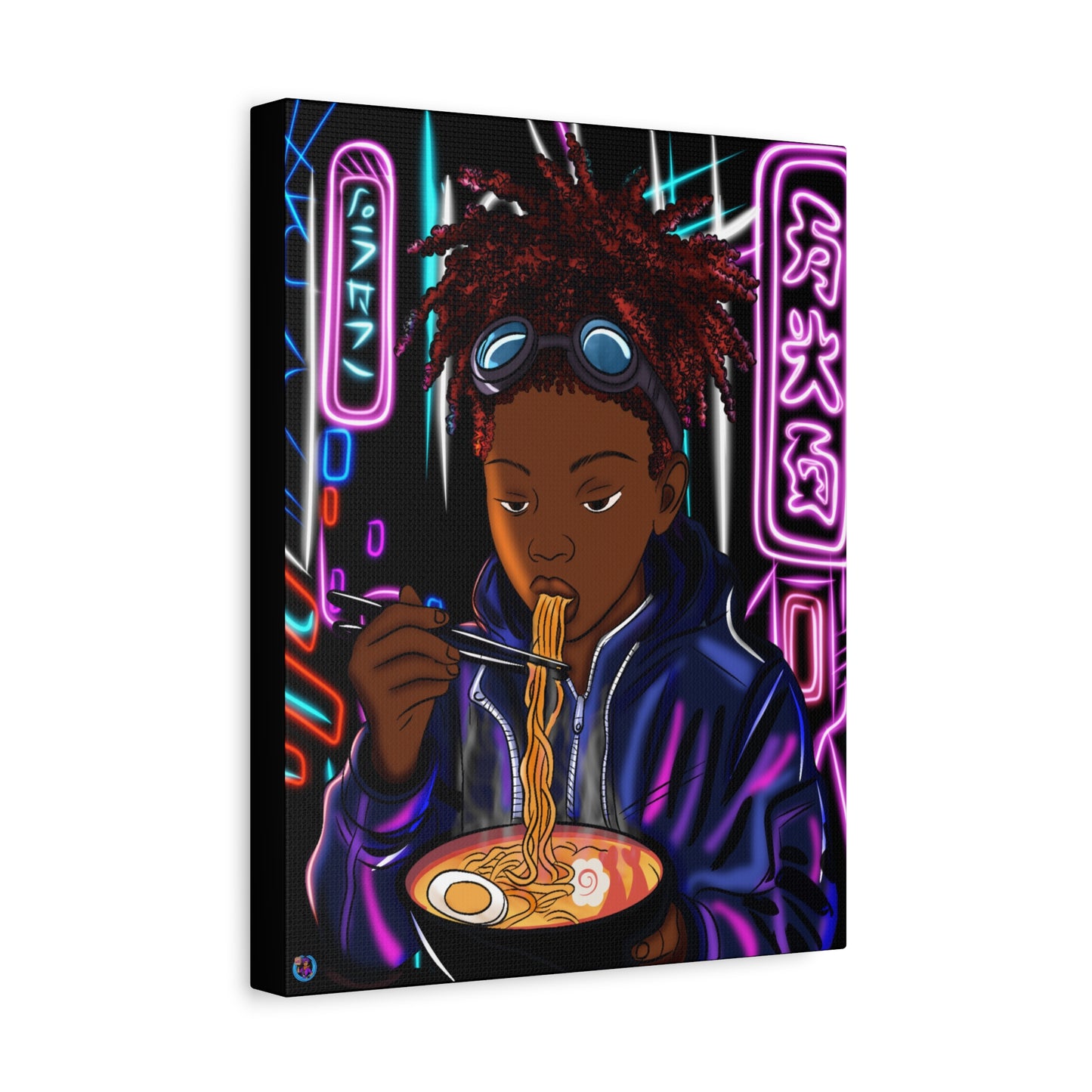 Lofi Ramen Matte Canvas, Stretched,