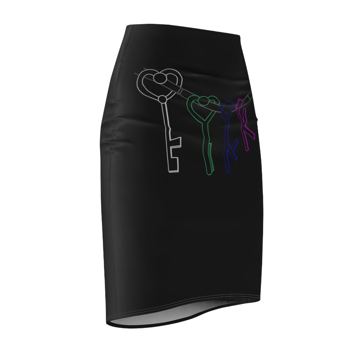 Time keeper's Keys Women's Pencil Skirt