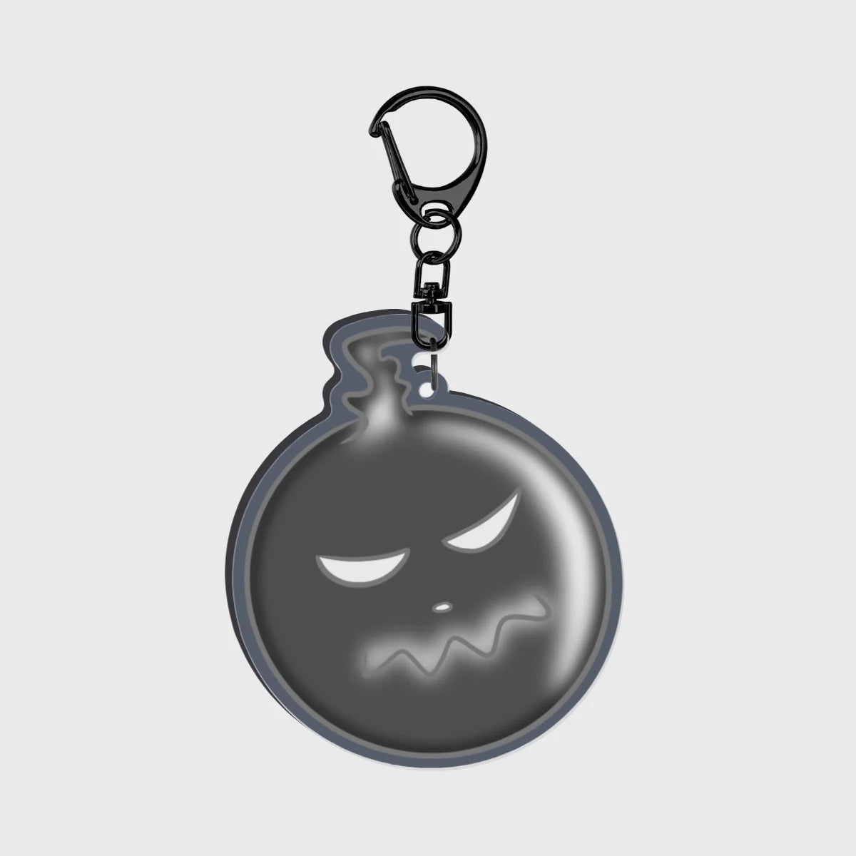 Black Soul Translucent Colored Acrylic Keychains