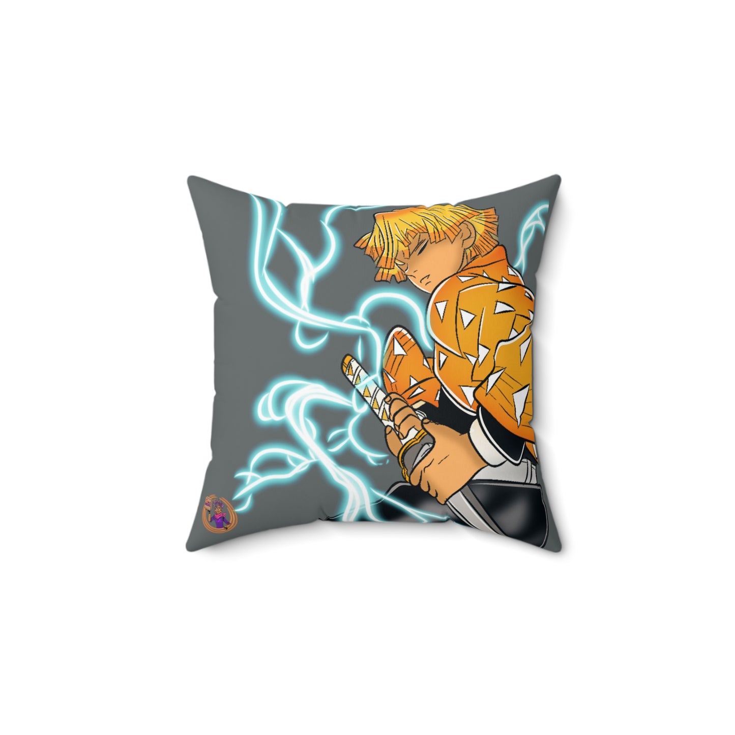 Thunder Breathing Spun Polyester Square Pillow