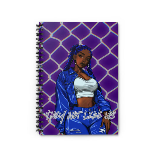 Spiral Notebook - 'They Not Like Us' Design