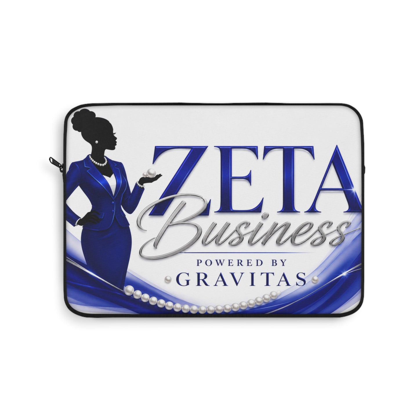 Zeta Business Laptop Sleeve — "Powered by Gravitas" Professional Protective Case