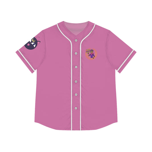 Nightmare in Pink Women's Baseball Jersey (AOP)