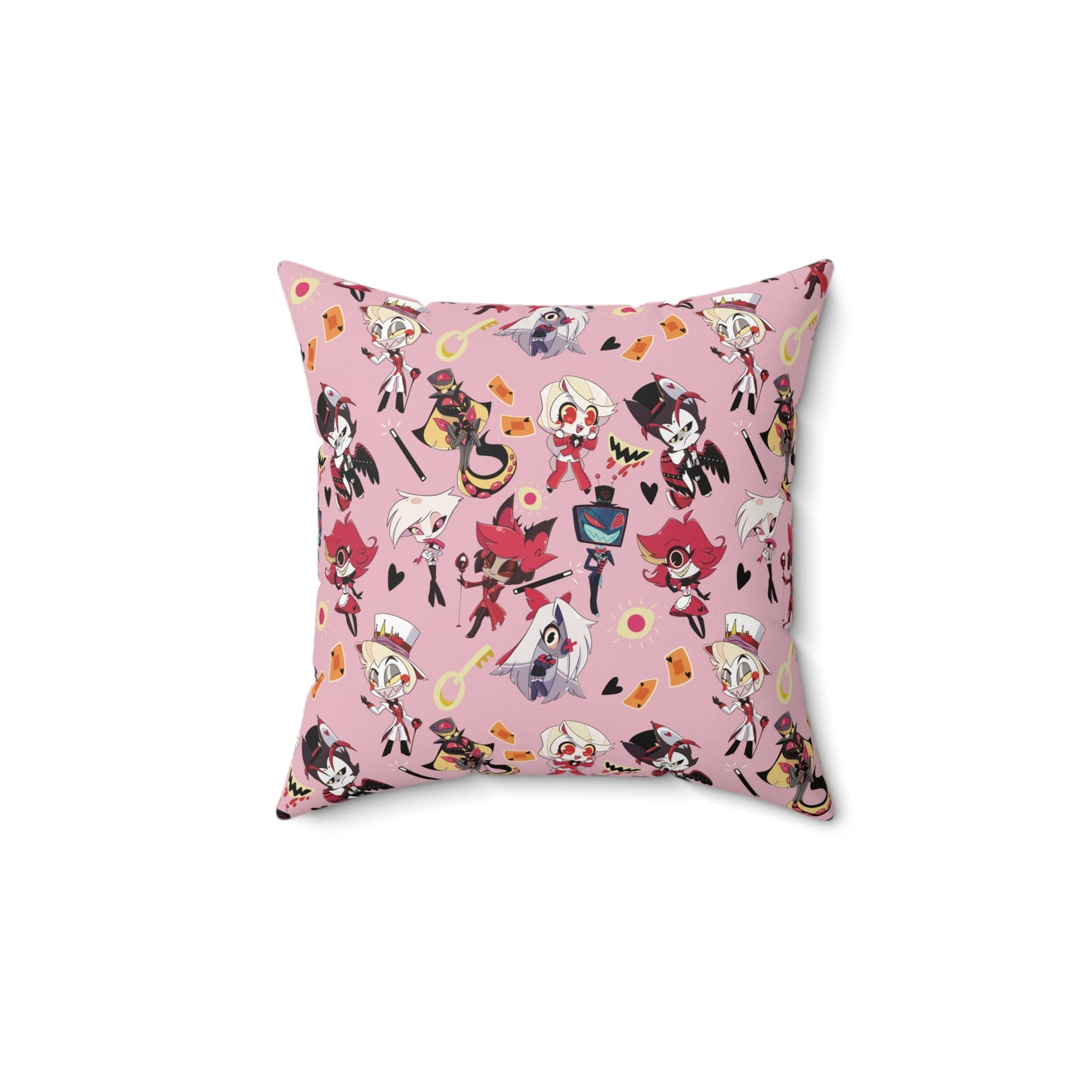 Chibi Hotel Spun Polyester Square Pillow