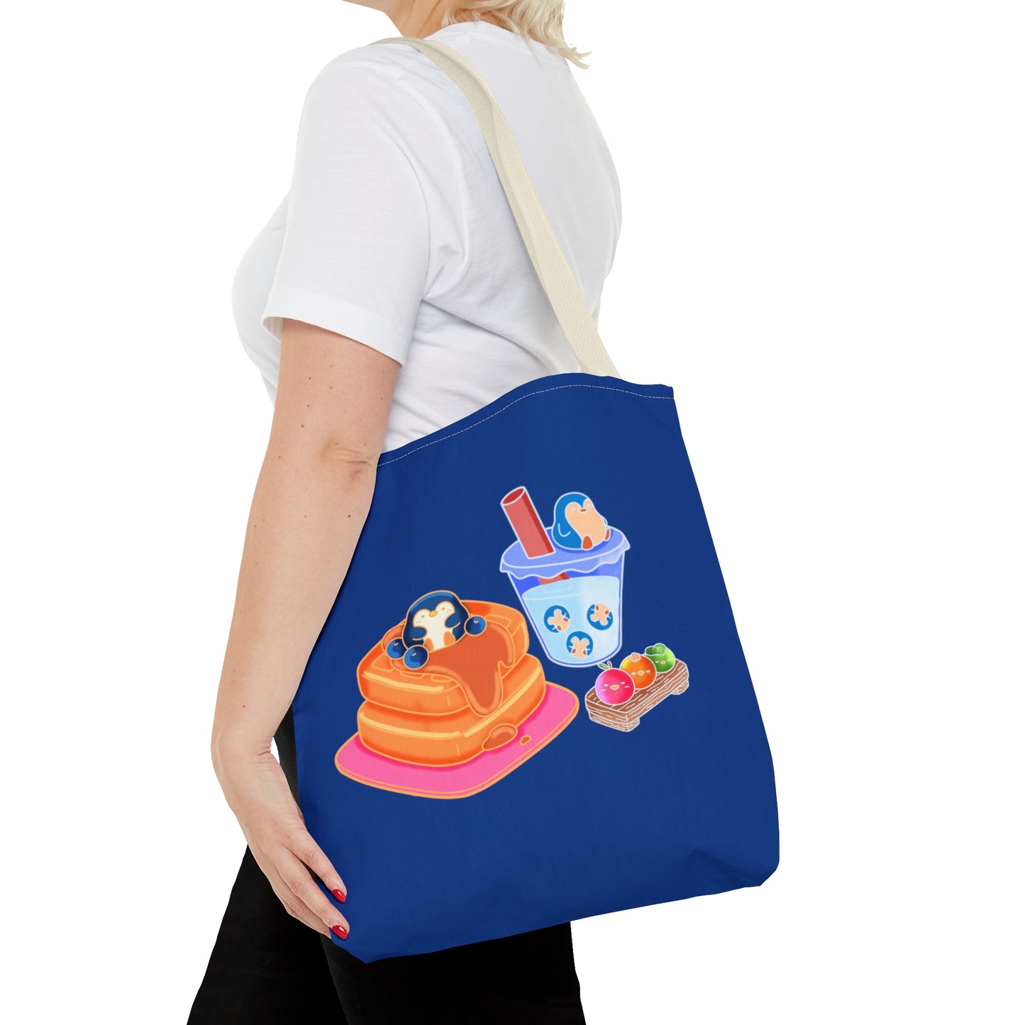 Penguin Breakfast Tote Bag (AOP)