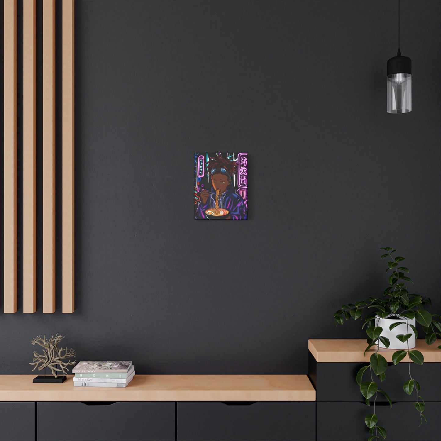 Lofi Ramen Matte Canvas, Stretched,