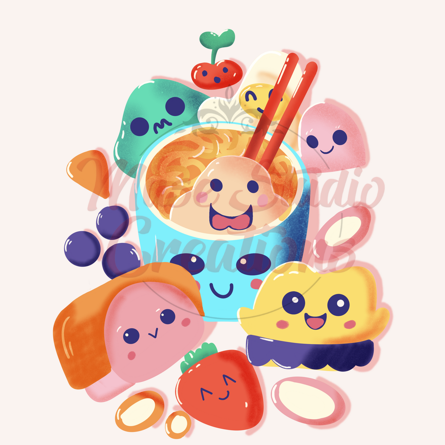 Kawaii Ramen print