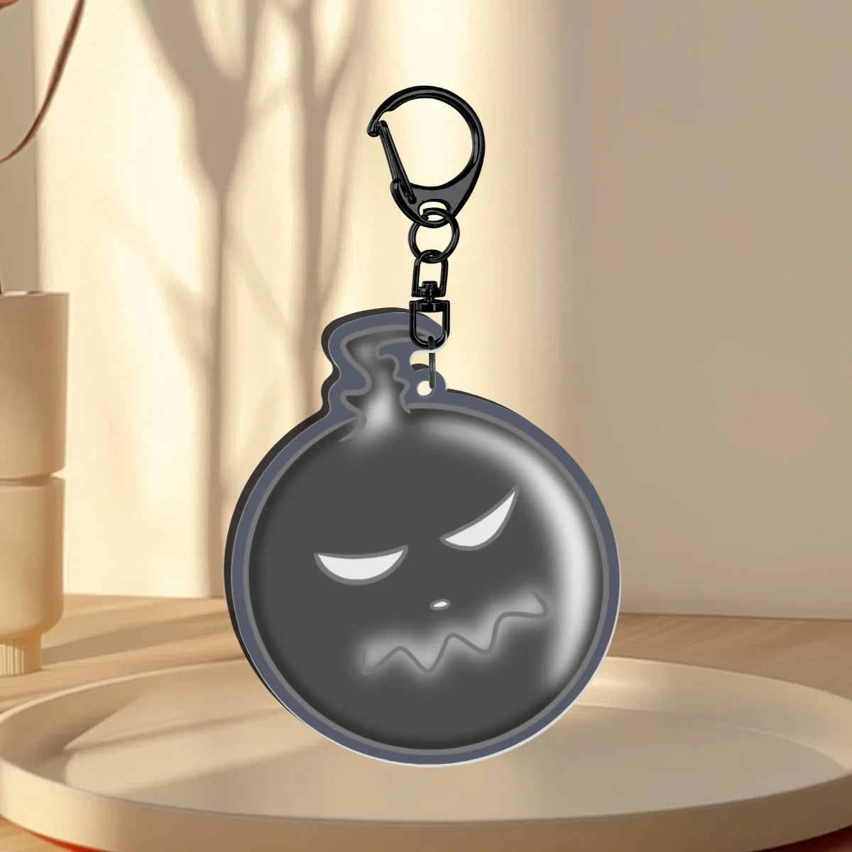 Black Soul Translucent Colored Acrylic Keychains