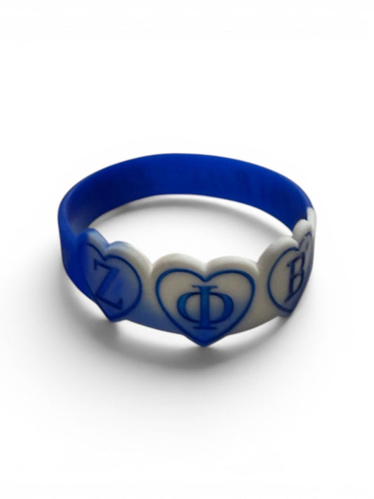 Zeta Phi Beta Silicone Bracelet