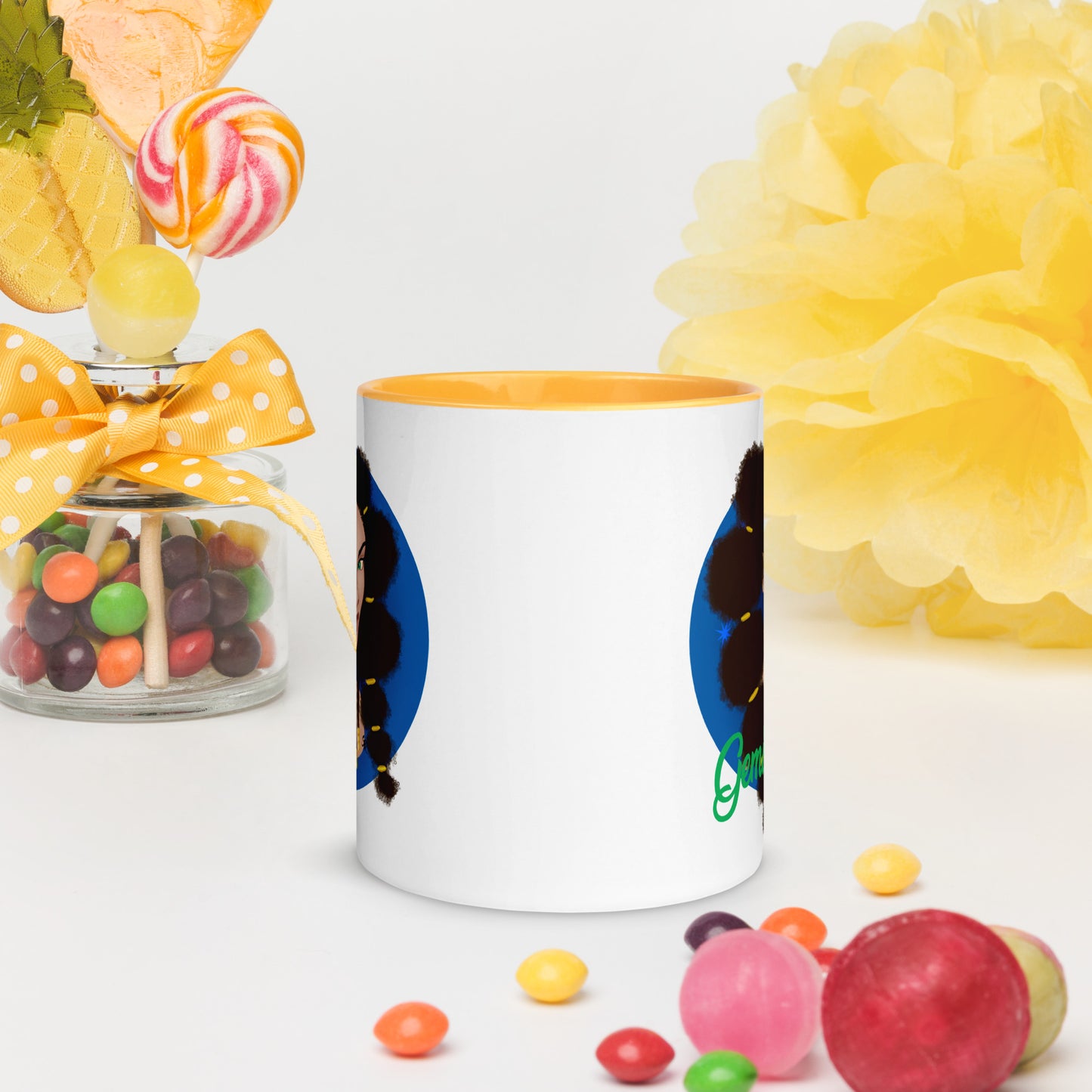 Zodiac Girls Gemini Mug with Color Inside