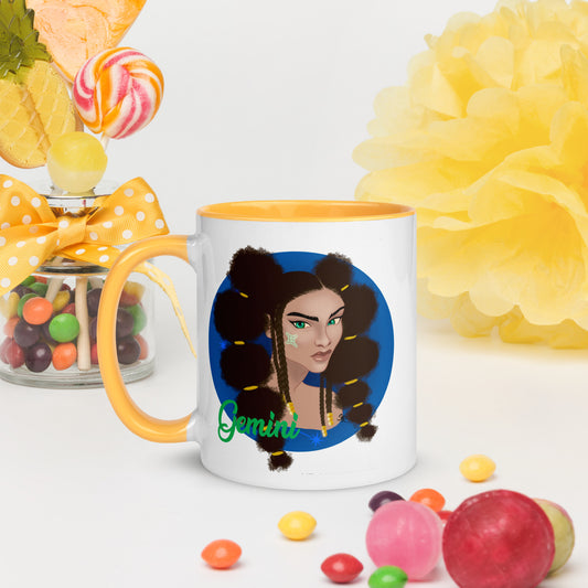 Zodiac Girls Gemini Mug with Color Inside