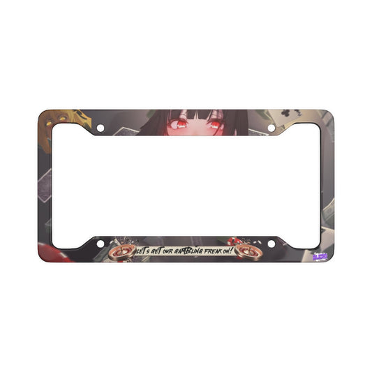 Gambling Freak License Plate Frame