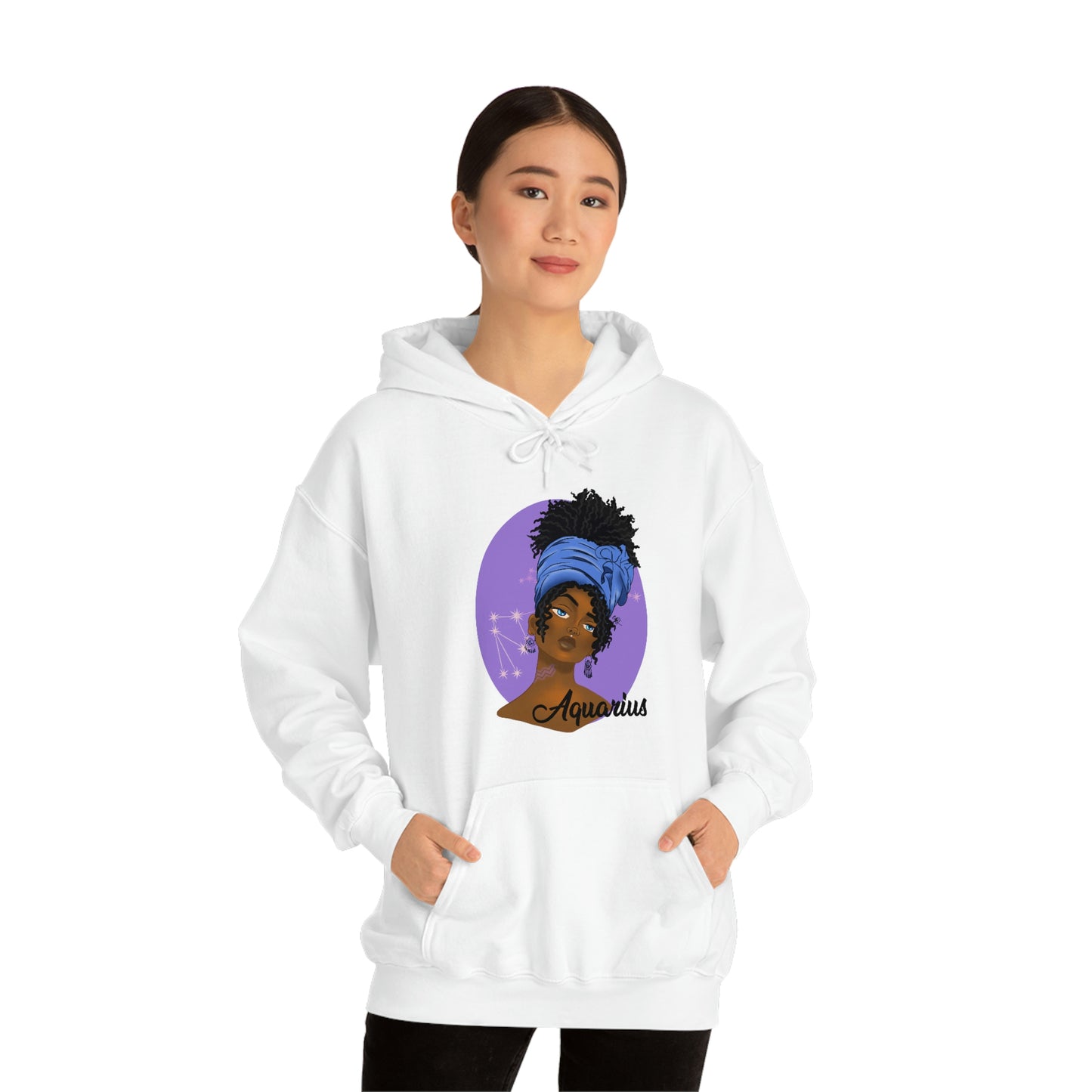 Zodiac Girls Aquarius Unisex Hooded Sweatshirt
