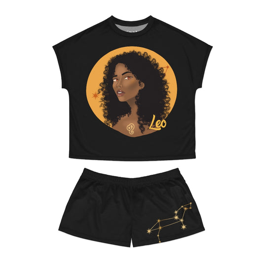 Zodiac Girls "Leo" Women's Short Pajama Set