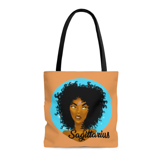 Zodiac Girls "Sagittarius" AOP Tote Bag