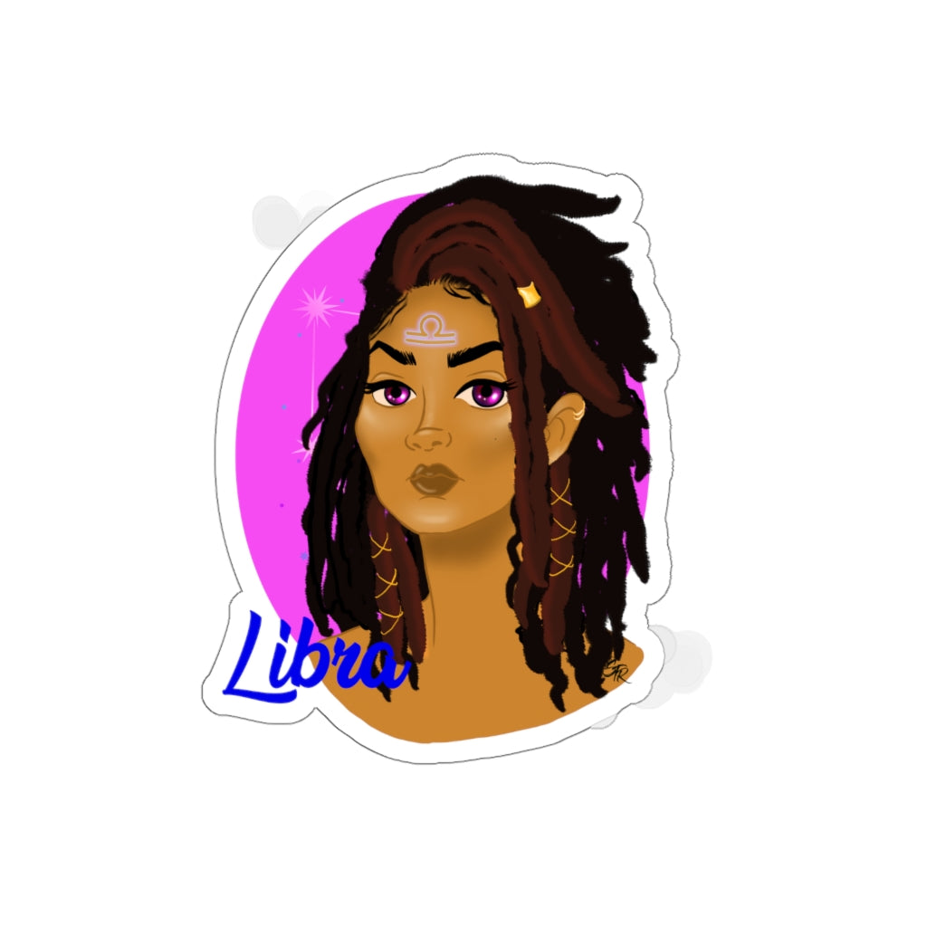 Zodiac Girls "Libra" Die-Cut Stickers