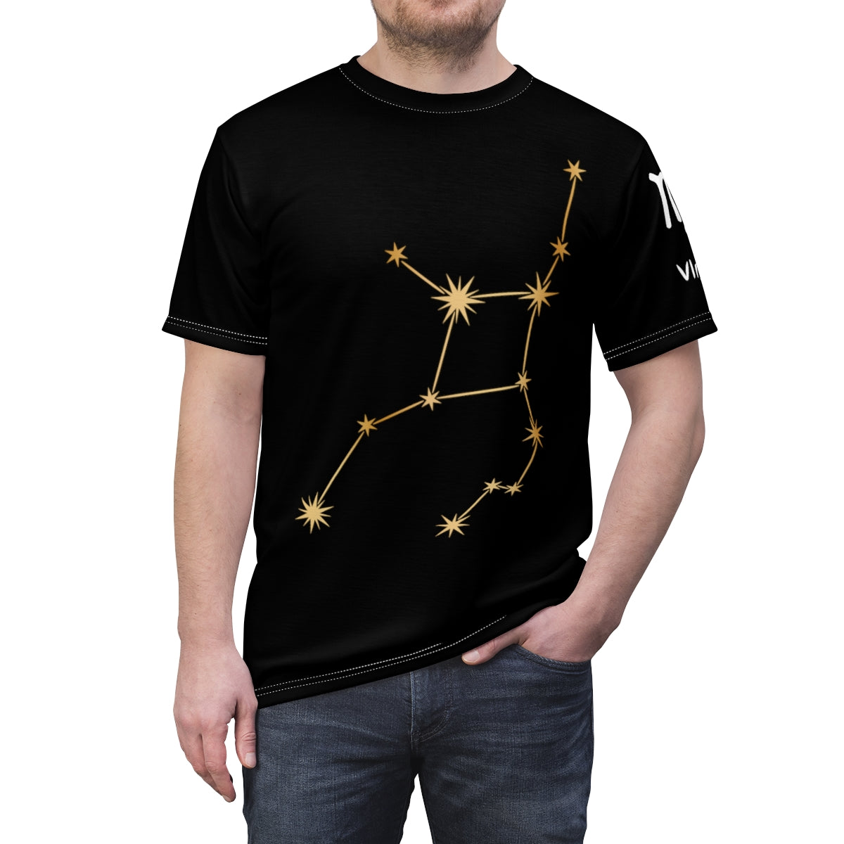 Virgo's Constellation Unisex AOP Tee