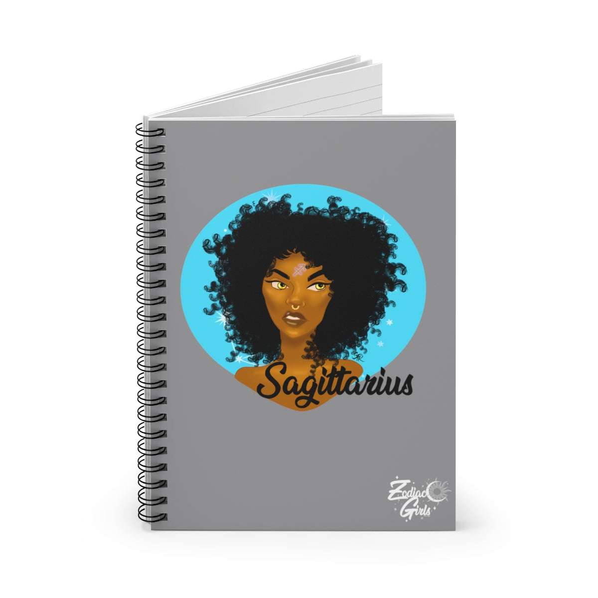 Zodiac Girls "Sagittarius" Spiral Notebook - Ruled Line