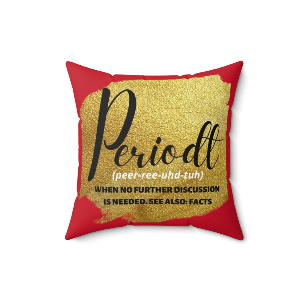 Periodt Spun Polyester Square Pillow