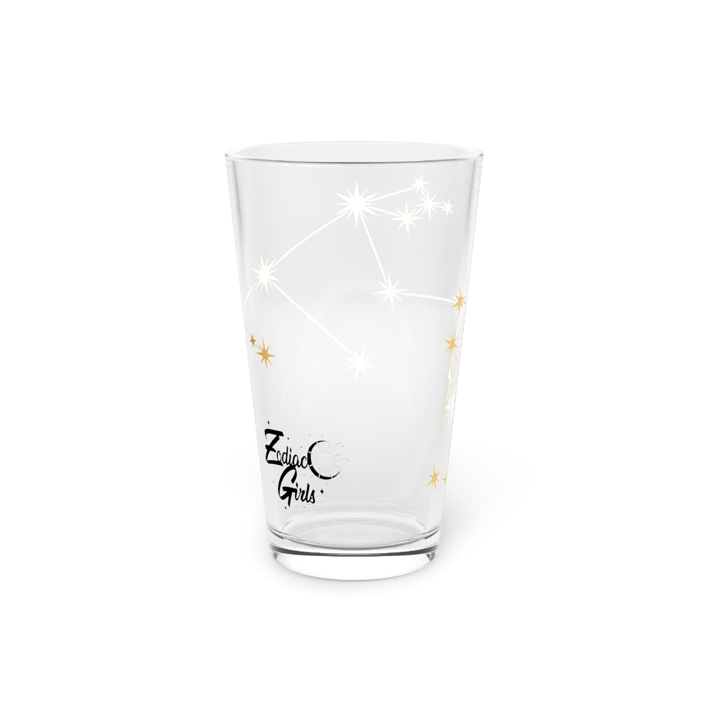 Zodiac Girls Aquarius Pint Glass, 16oz