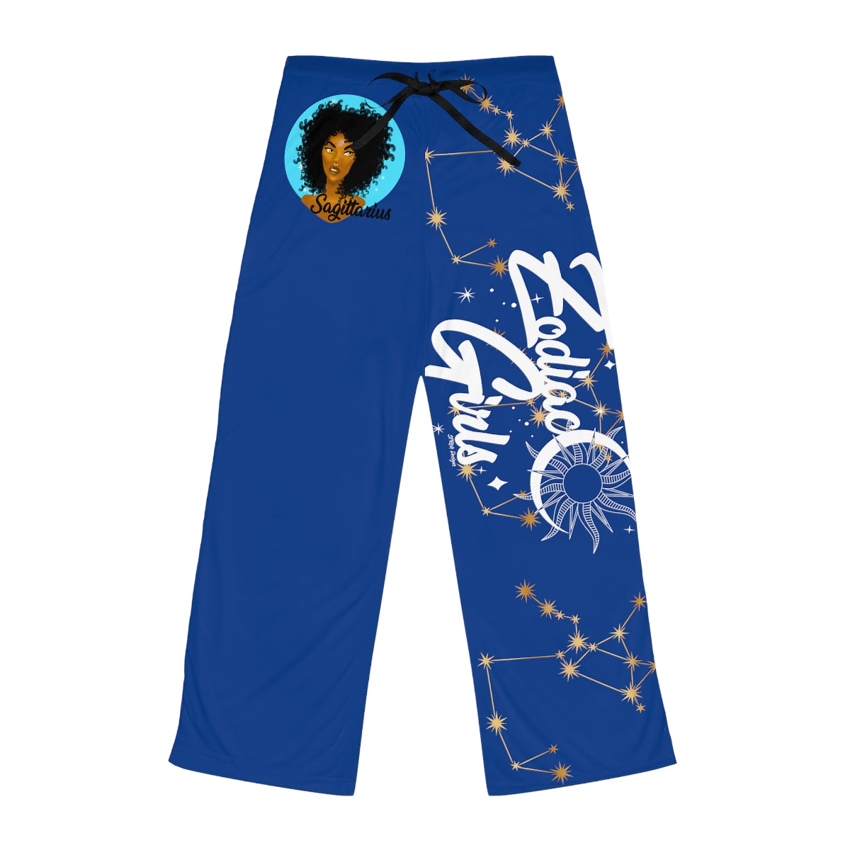 Zodiac Girls "Sagittarius" Women's Pajama Pants (AOP)