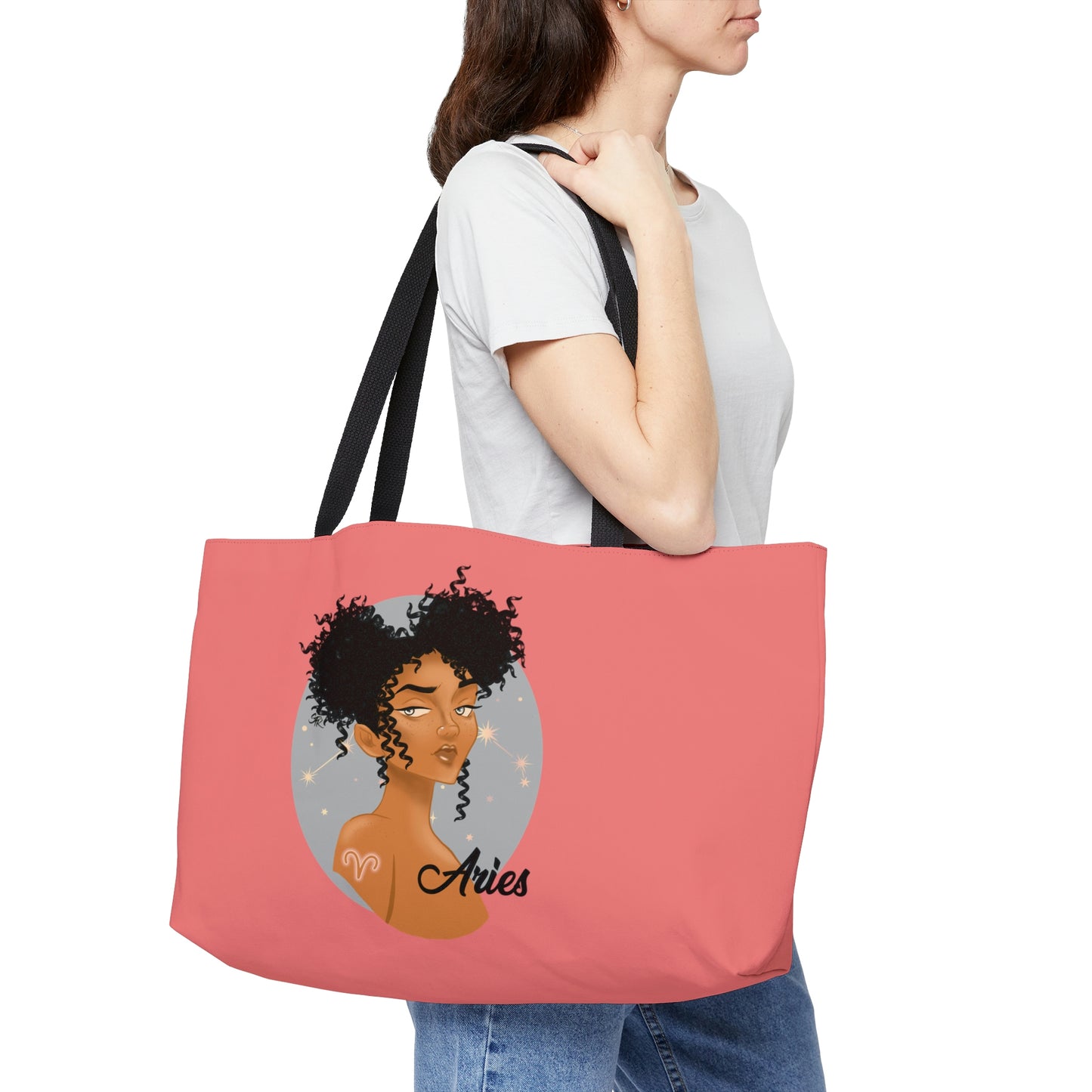 Zodiac Girls Aries Weekender Tote Bag