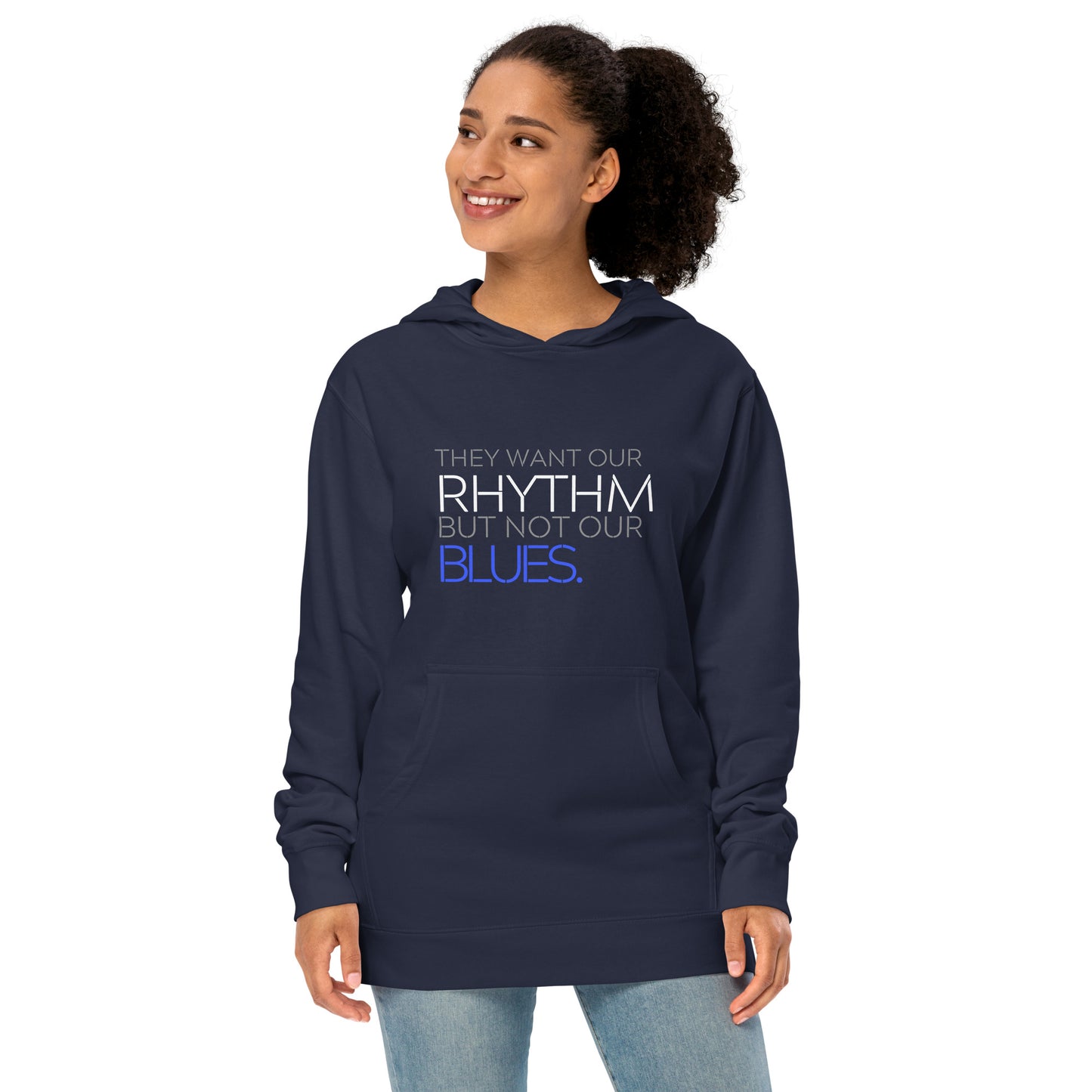 They want our Rhythm Unisex midweight hoodie