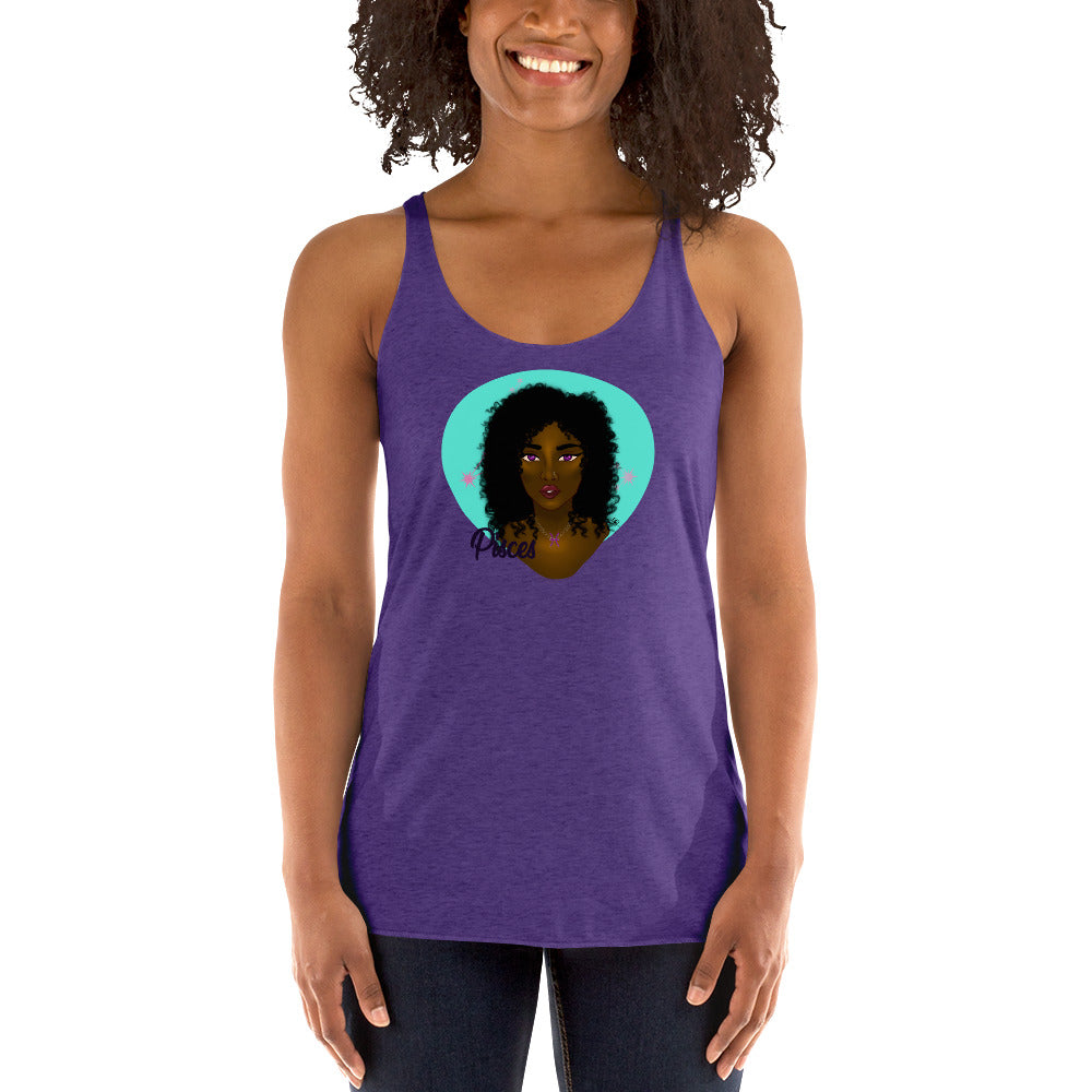 Zodiac Girls "Pisces" Women's Racerback Tank